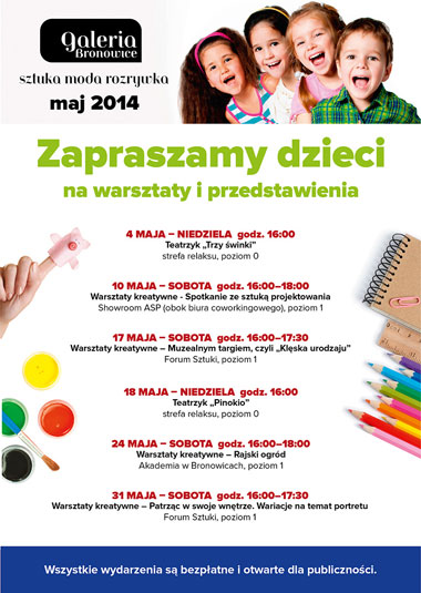 Galeria Bronowice dla dzieci w maju! 