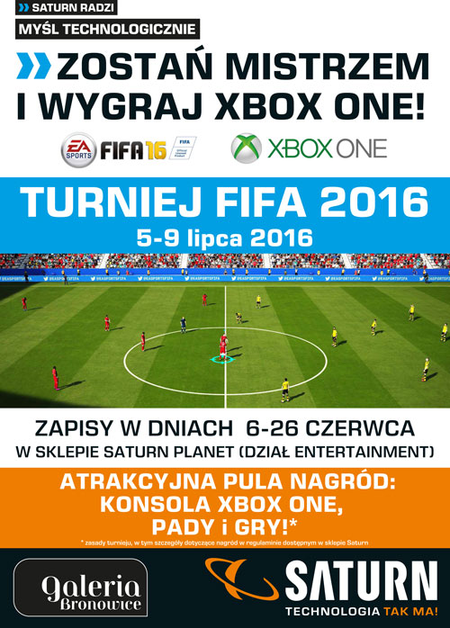 Turniej Fifa 2016 w Galerii Bronowice