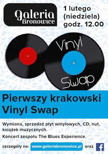 Pierwszy krakowski VINYL SWAP w Galerii Bronowice!