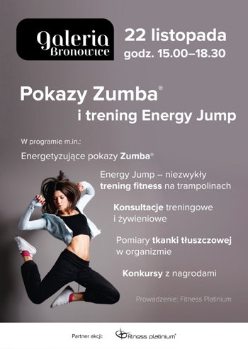 Pokazy zumby i trening energy jump